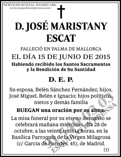 José Maristany Escat